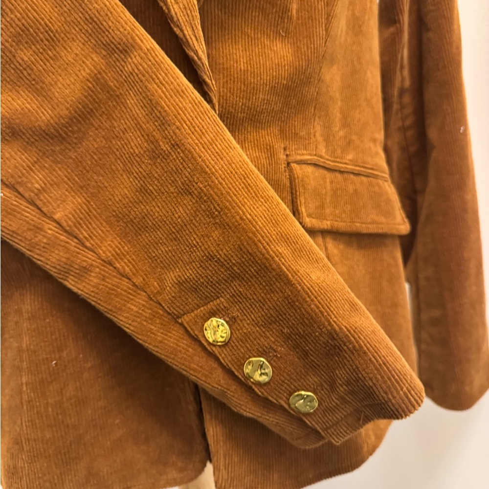 Joe's Jeans Corduroy Blazer in Rust - Picture 3 of 3